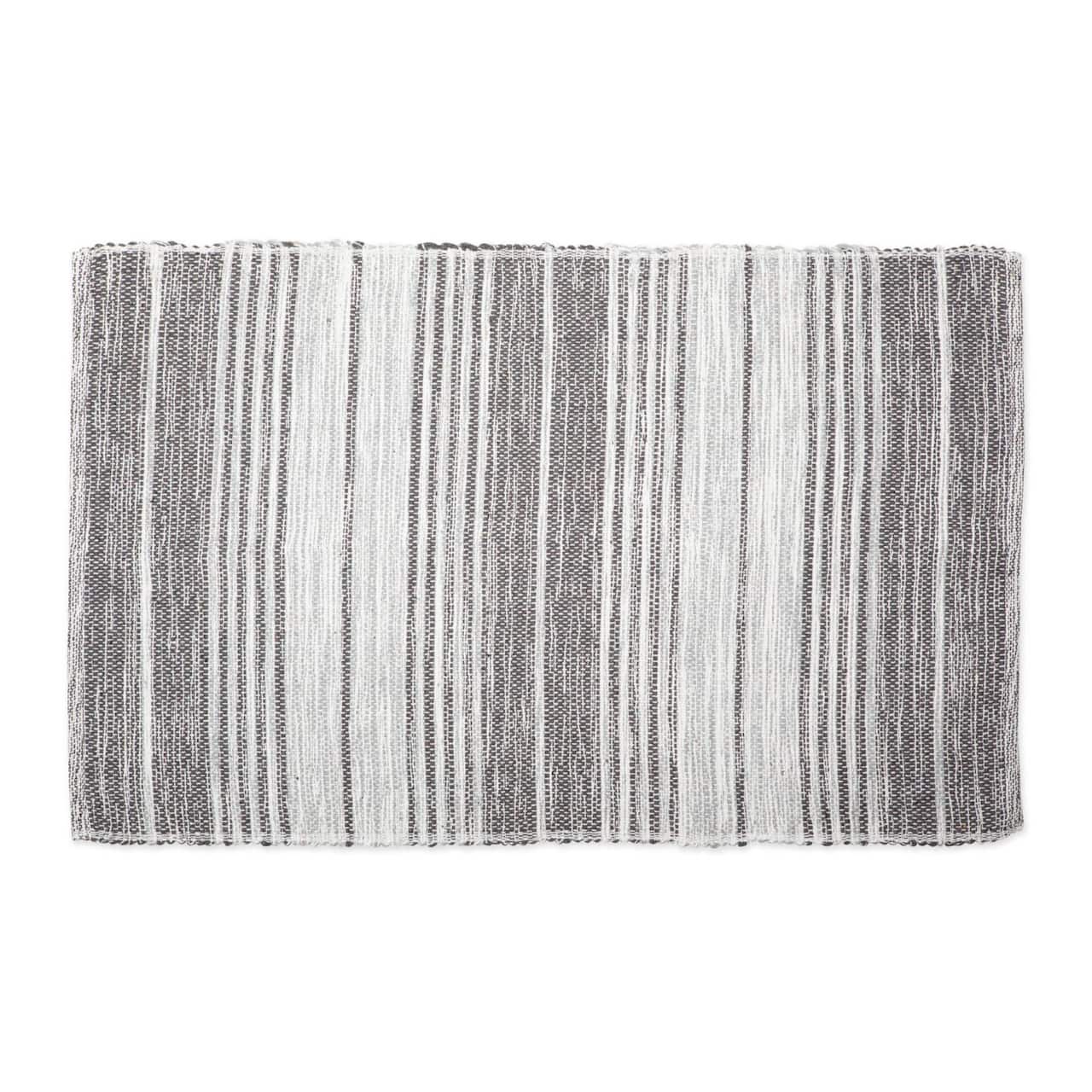 DII® Variegated Gray Recycled Yarn Rug, 2ft. x 3ft.